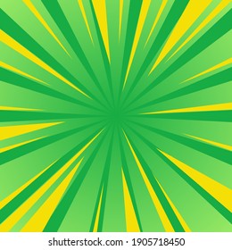 Fondo de estilo de historietas de alta calidad. Banner de historieta vectorial para texto. Verde.