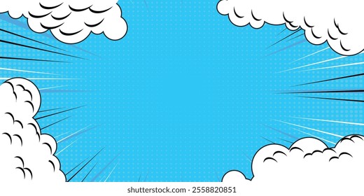 High quality comic book style background, halftone print texture