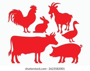 High Quality Common Farm Animal Vector Images