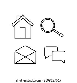  High quality concepts of linear minimalist flat vector icons set for web sites. interface of mobile applications and design of printed products.