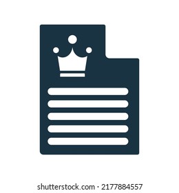 Icono de contenido de alta calidad. Diseño vectorial simple editable aislado en un fondo blanco.