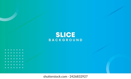High quality cool blue color background with abstract design pattern sliced backdrop