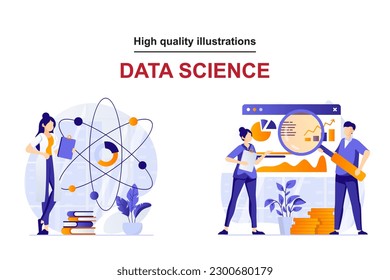 High Quality Data science Illustration