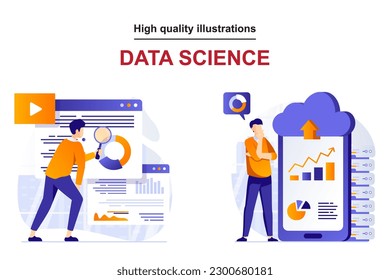 High Quality Data science Illustration