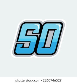 Diseño de alta calidad de 50 números de carreras para su marca de negocios.