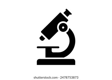 a high quality digital illustration of a microscope