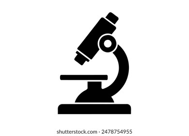 a high quality digital illustration of a microscope
