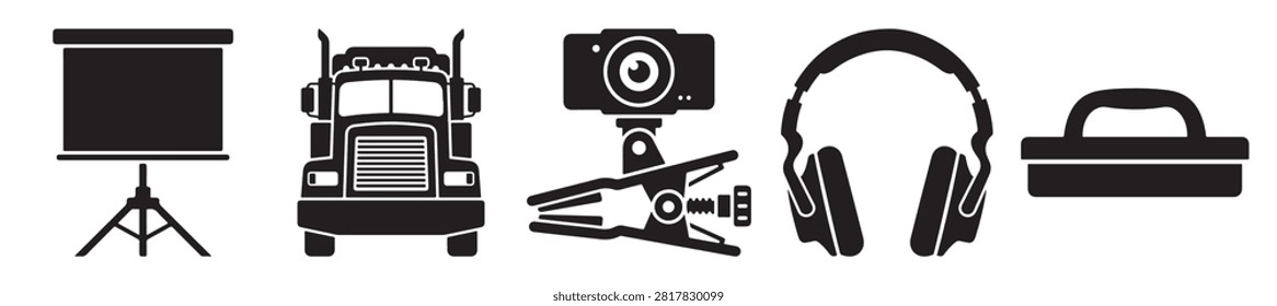 high quality digital images showing music recording studio with microphones headphones and audio equipment for professional sound production