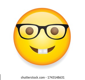 High Quality Emoticon On White Background Stock Vector (Royalty Free ...