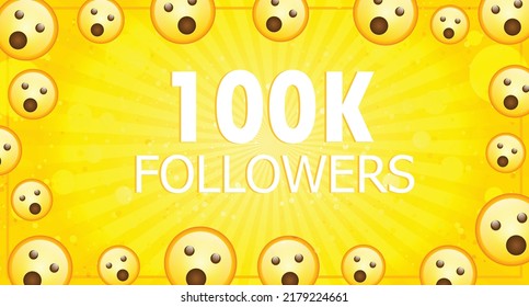 High quality emoticon on yellow gradient background. Emoji banner. Yellow face emoji vector illustration. Popular chat elements. Trending emoticon.