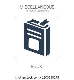 high quality filled book icon on white background. from miscellaneous collection flat trendy vector book symbol. use for web and mobile