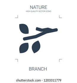 high quality filled branch icon on white background. from nature collection flat trendy vector branch symbol. use for web and mobile