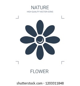 high quality filled flower icon on white background. from nature collection flat trendy vector flower symbol. use for web and mobile