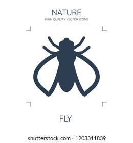 high quality filled fly icon on white background. from nature collection flat trendy vector fly symbol. use for web and mobile