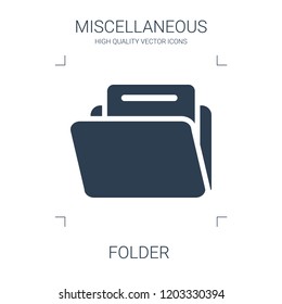 high quality filled folder icon on white background. from miscellaneous collection flat trendy vector folder symbol. use for web and mobile