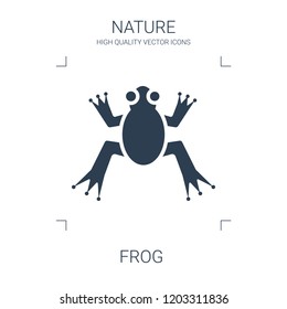 high quality filled frog icon on white background. from nature collection flat trendy vector frog symbol. use for web and mobile