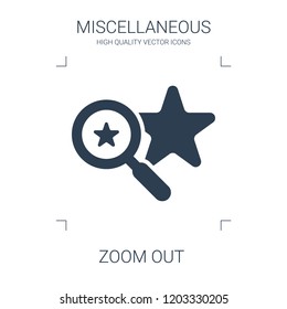 high quality filled zoom out icon on white background. from miscellaneous collection flat trendy vector zoom out symbol. use for web and mobile