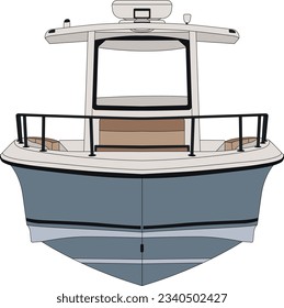 High quality fishing boat vector and illustration