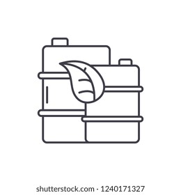 High quality fuel line icon concept. High quality fuel vector linear illustration, symbol, sign