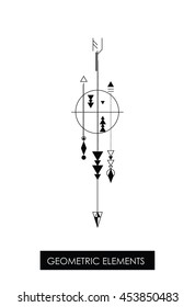 High quality geometric element. Sacred geometry. Isolated objects.