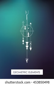High quality geometric element. Sacred geometry. Isolated objects.