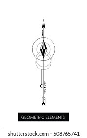 High quality geometric element. Sacred geometry. Isolated objects.