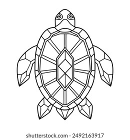 High Quality Geometric Turtle Vector