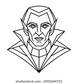 High Quality Geometric Vampire Vector