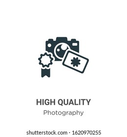 High quality glyph icon vector on white background. Flat vector high quality icon symbol sign from modern photography collection for mobile concept and web apps design.