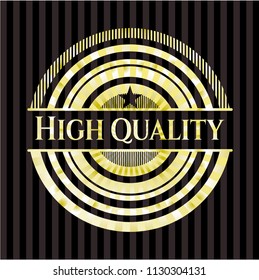 High Quality gold shiny badge