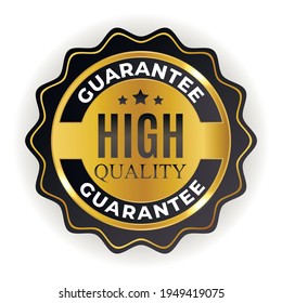 High quality golden label sign. Vector illustration EPS10