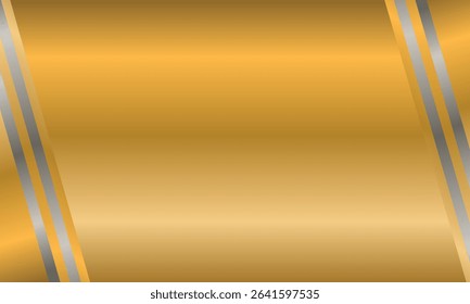 High Quality Gradient Background with Golden Corner Lines, vektor