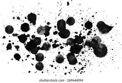 high quality grayscale aquarelle splashes