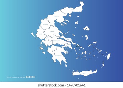 high quality greece vector map of world
