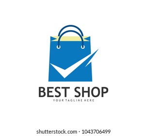 high quality guaranteed online shop vector logo design template