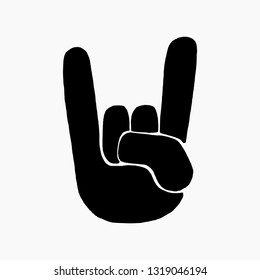 Hand gesture devil sign Royalty Free Stock SVG Vector and Clip Art