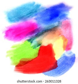 high quality handmade aquarelle splashes