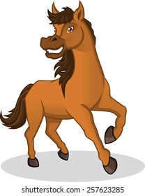 High Quality Horse Vector Cartoon Illustration 
