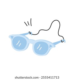 High quality icon of swimming goggles in modern style