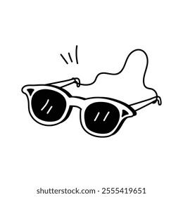 High quality icon of swimming goggles in modern style