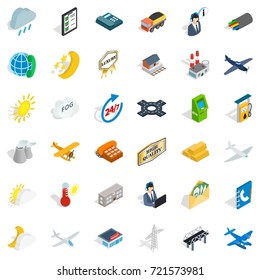 High quality icons set. Isometric style of 36 high quality vector icons for web isolated on white background