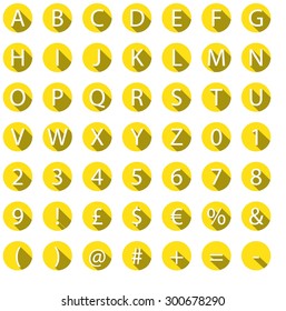 A High Quality Illustrated Font isolated from the background