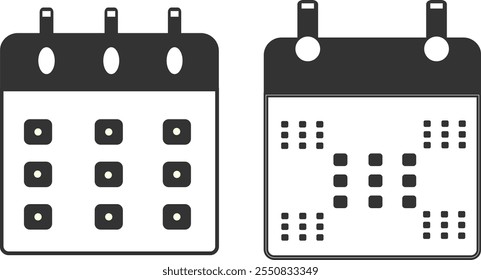 High quality illustration icon, outline,Linear vector outline calendar icons for website
