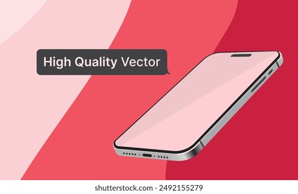 high quality iPhone smart mobile vector