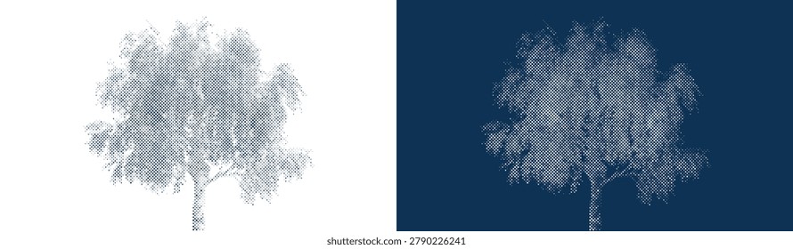 High quality layout urban element perfect for rendering icon. Includes drawing bush and navy blue monochrome for professional scenery branches.