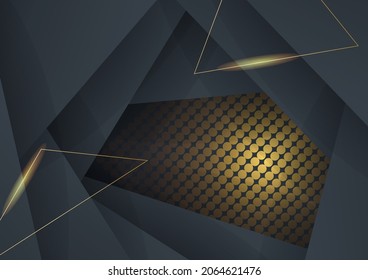 High quality luxury black gold background with minimalist corporate tech concept