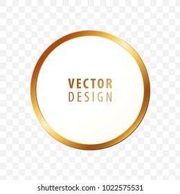 High Quality Luxury Frame on Transparent Background . Vector Isolated Illustration
