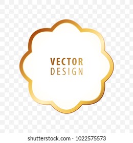 High Quality Luxury Frame on Transparent Background . Vector Isolated Illustration