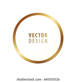 High Quality Luxury Frame on White Background . Vector Isolated Illustration
