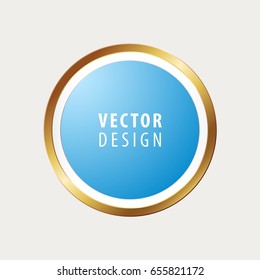 High Quality Luxury Frame on Gray Background . Vector Isolated Illustration